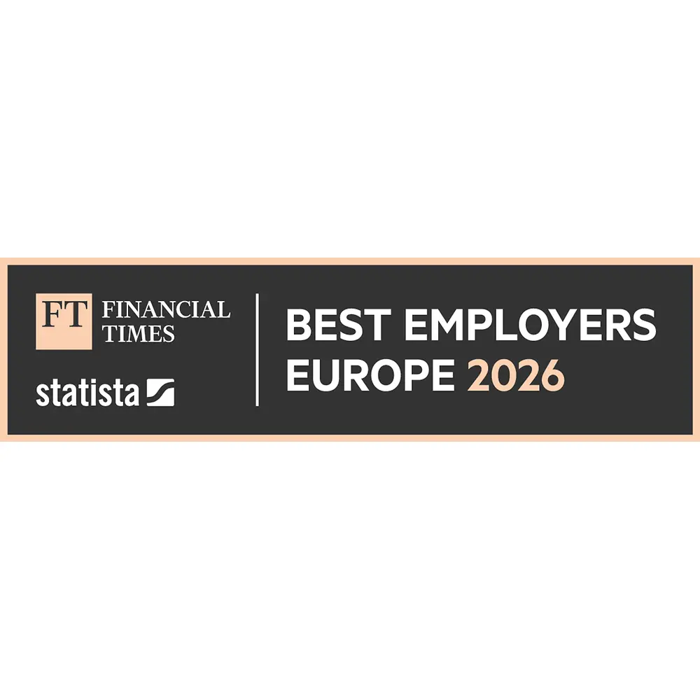 Logotypen för utmärkelsen "Best employers Europe 2026".