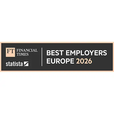 Logotypen för utmärkelsen "Best employers Europe 2026".