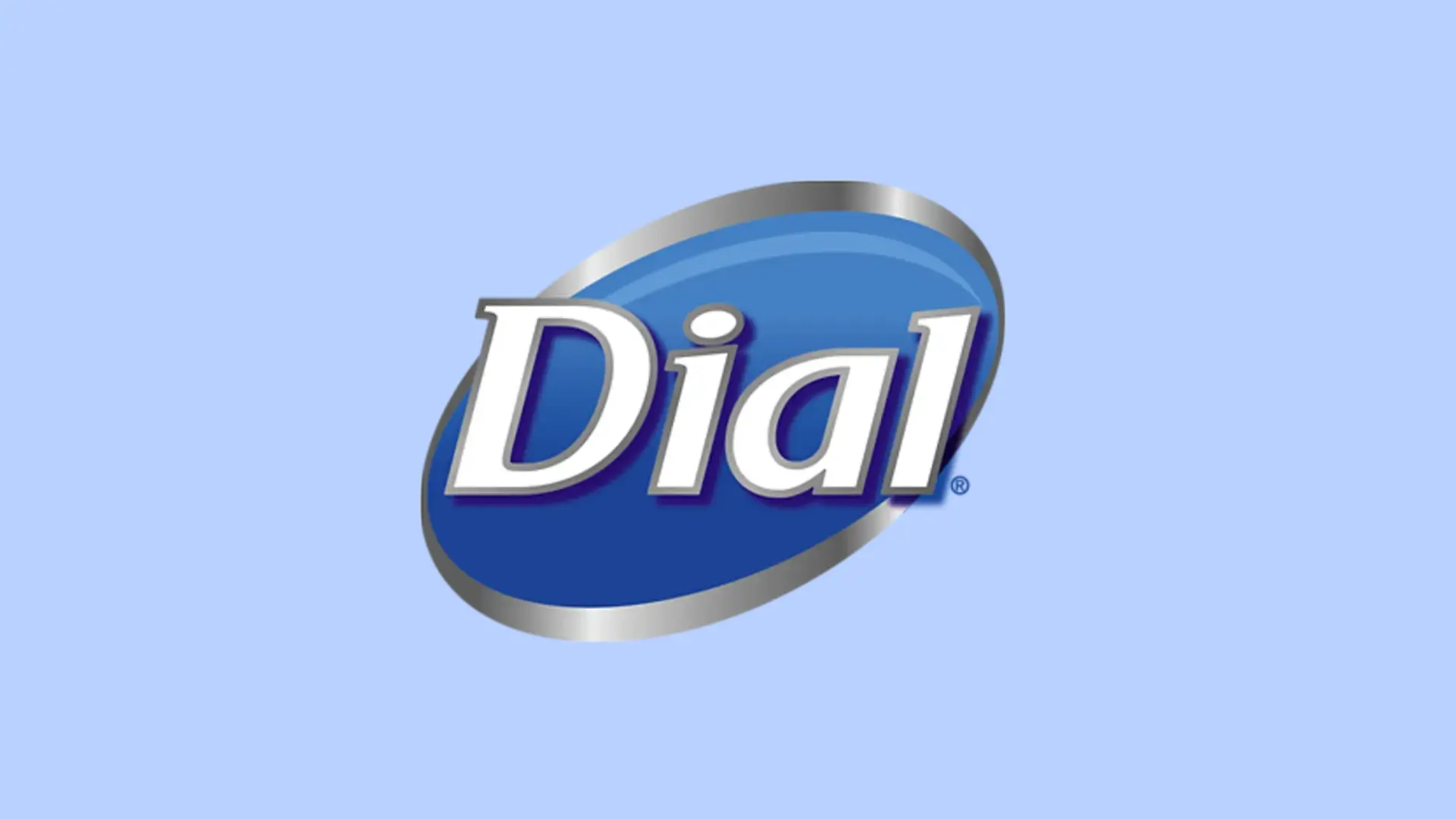 Den blå, vita och silverfärgade logotypen på en ljusblå bakgrund.